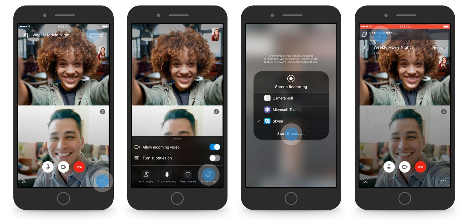 Skype screen sharing