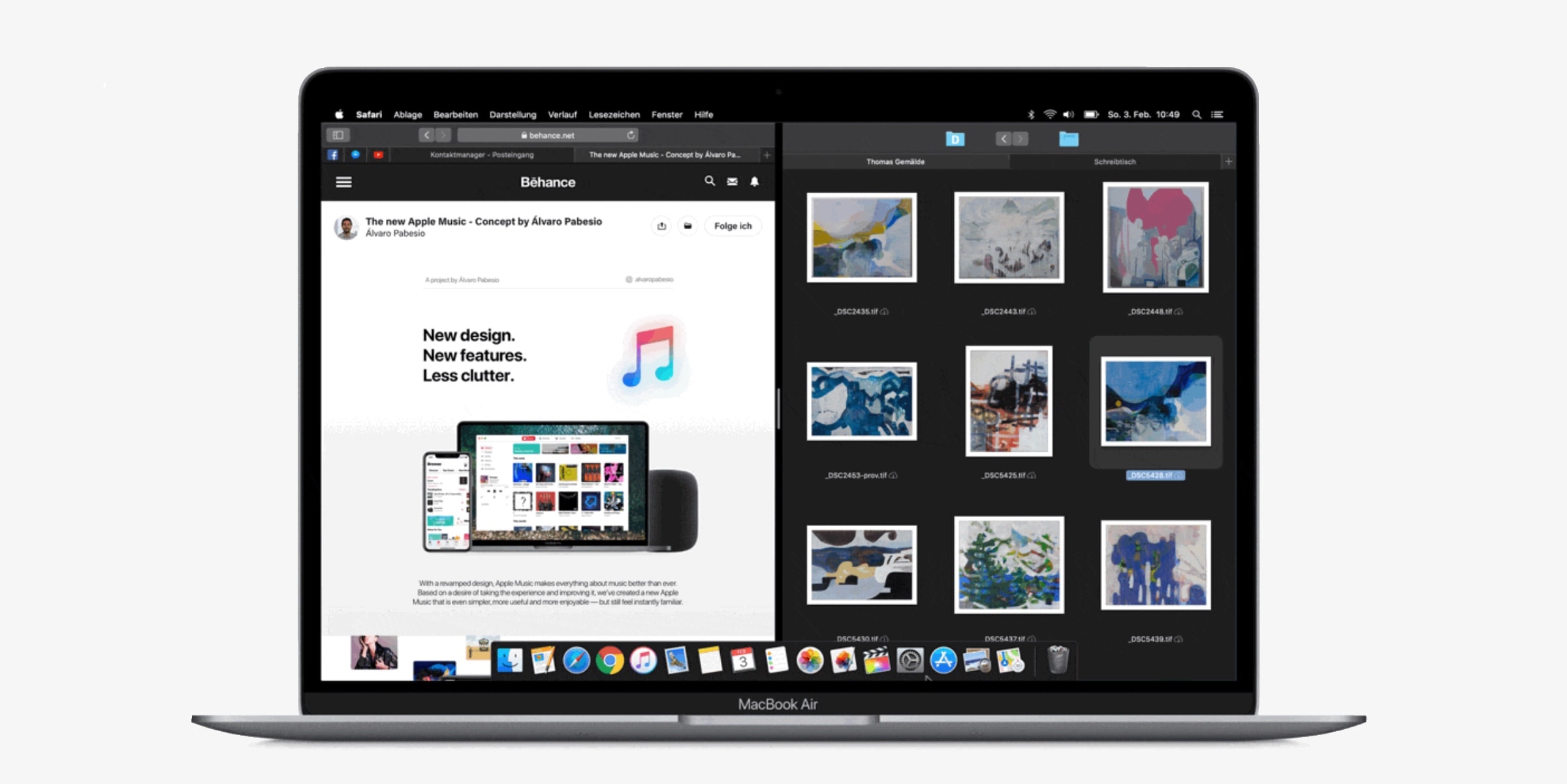 Perhaps the MacBook should adopt split-screen multitasking instead of floating windows.