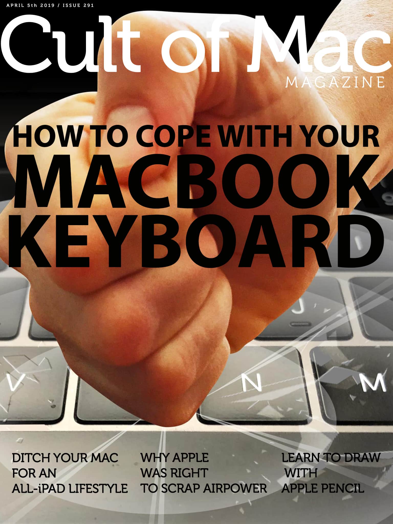 No, pounding your stuck MacBook keyboard in rage is not the answer.