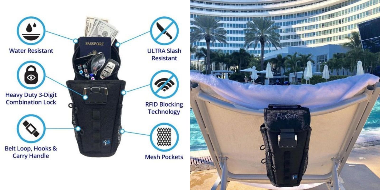 This portable safe protects your most valuable gear from splashes. scrapes and RFID scanners.