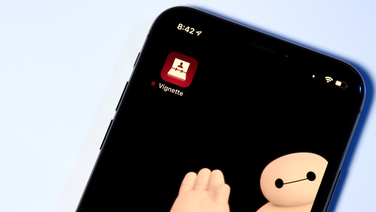 Vignette App icon on iPhone Screen