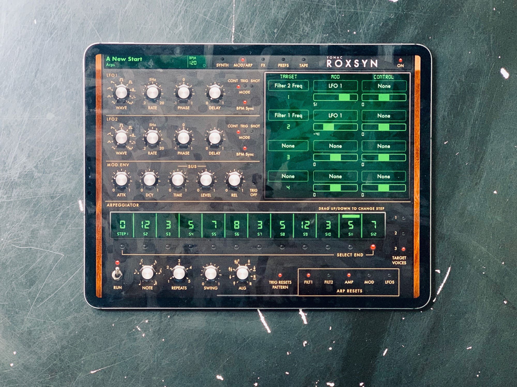 Roxsyn app on ipad