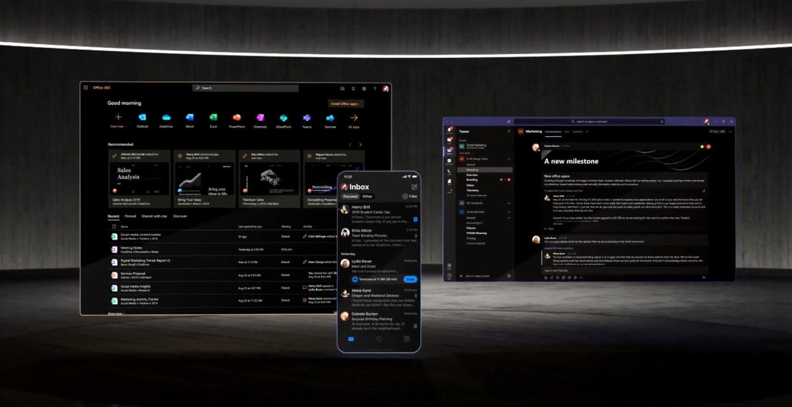 Dark Mode on Microsoft apps