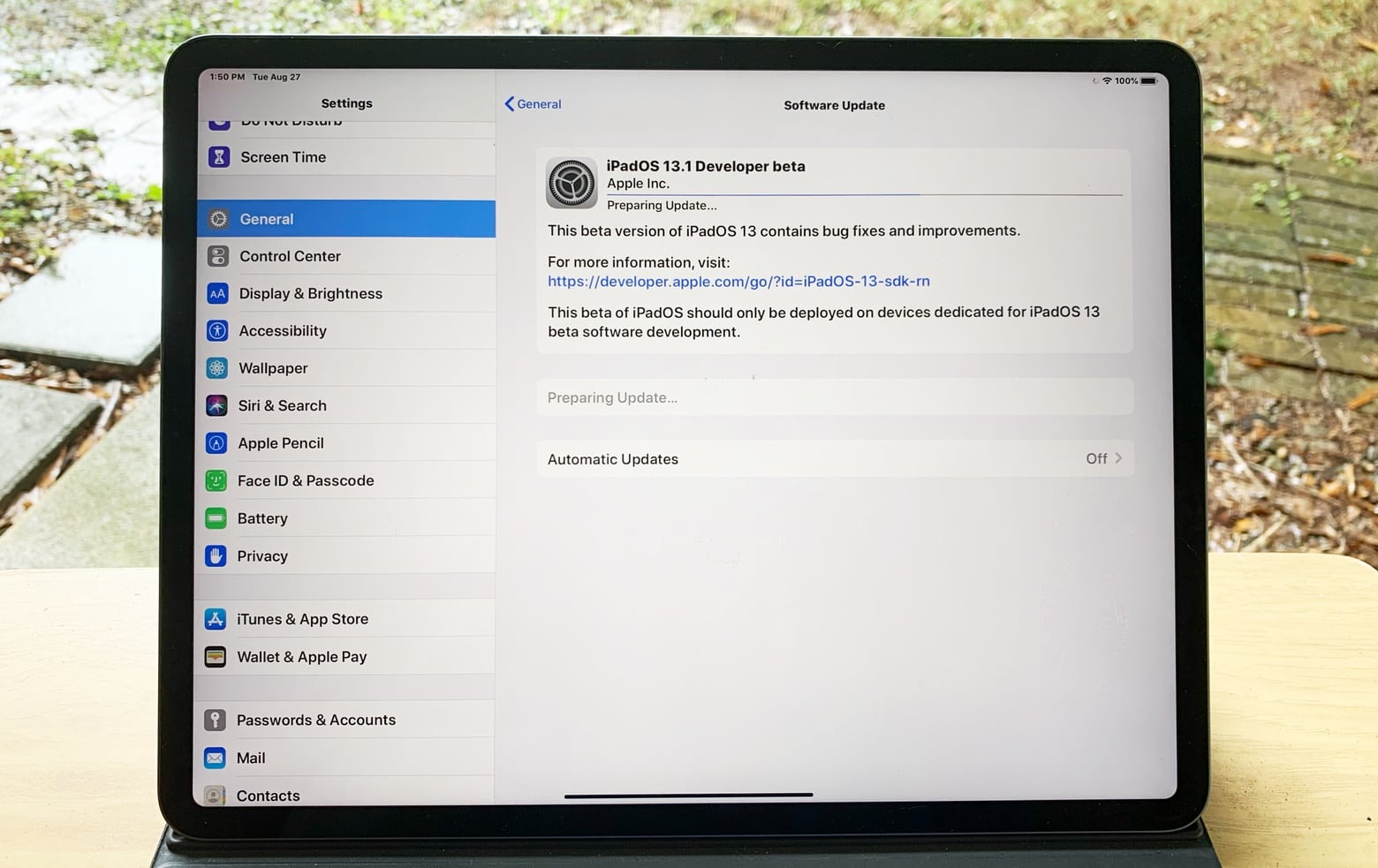iOS 13.1 Developer beta 1