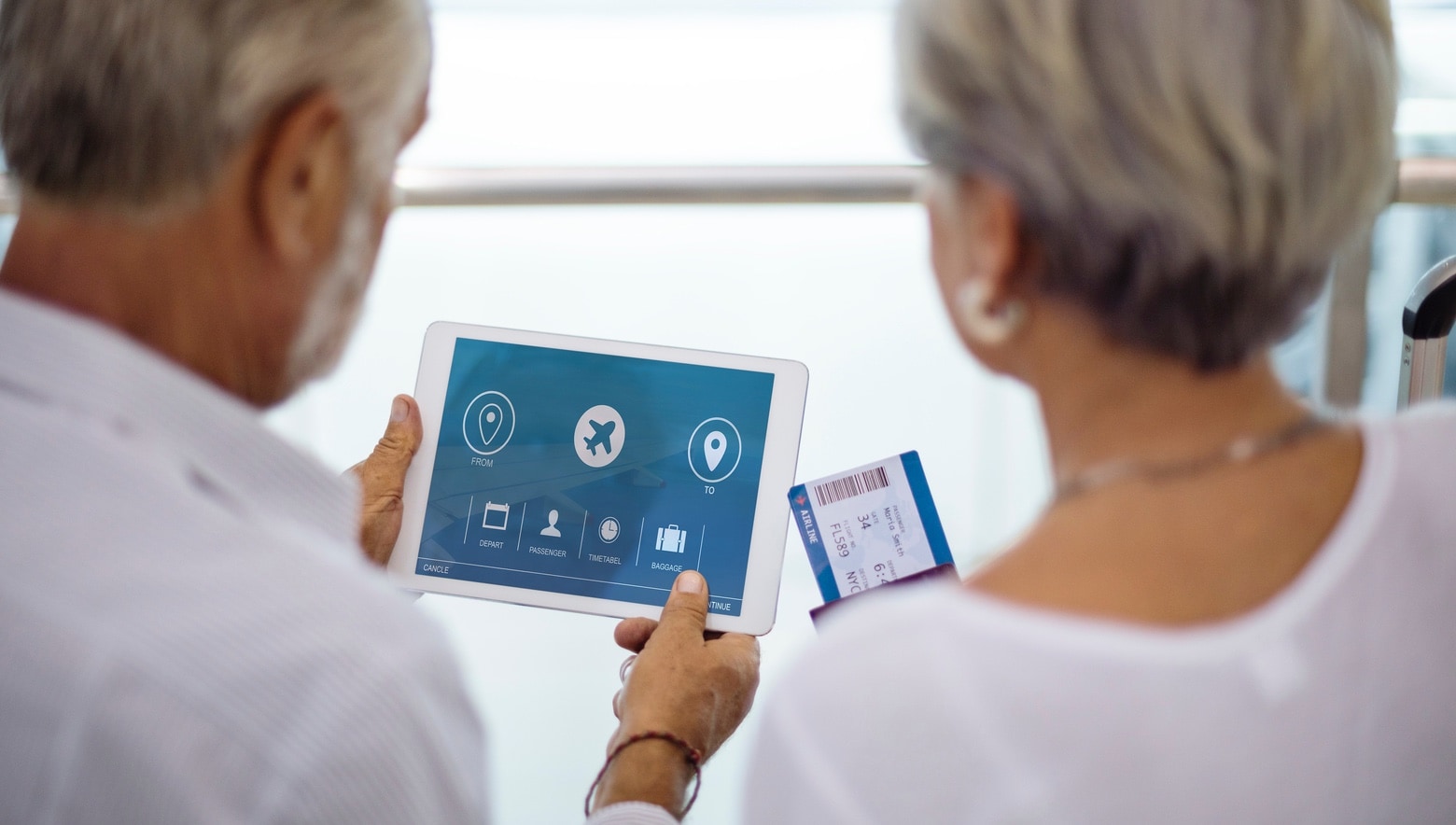 Couple with iPad