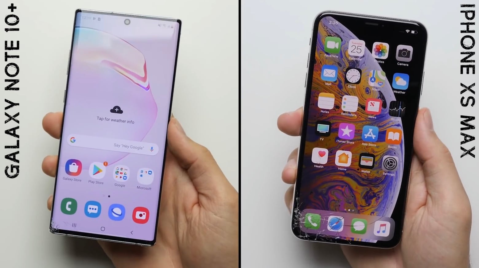 Galaxy Note 10+ vs. iPhone XS Max