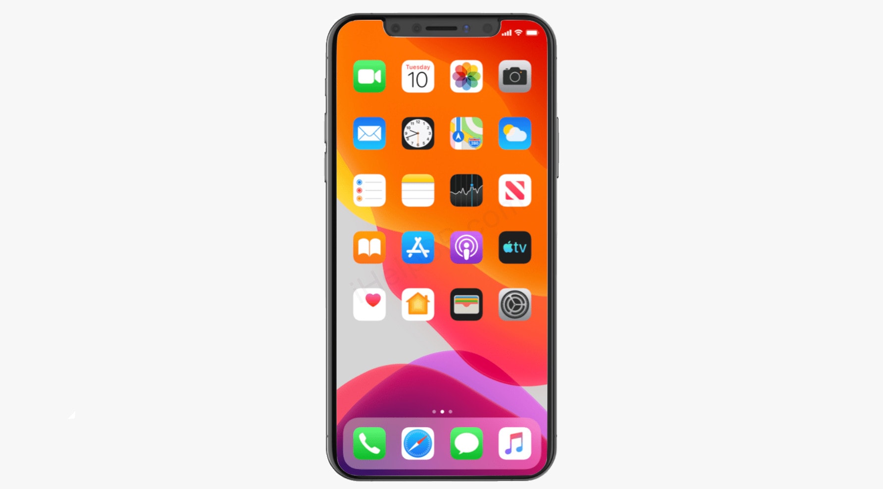 iOS 13 on an iPhone XS