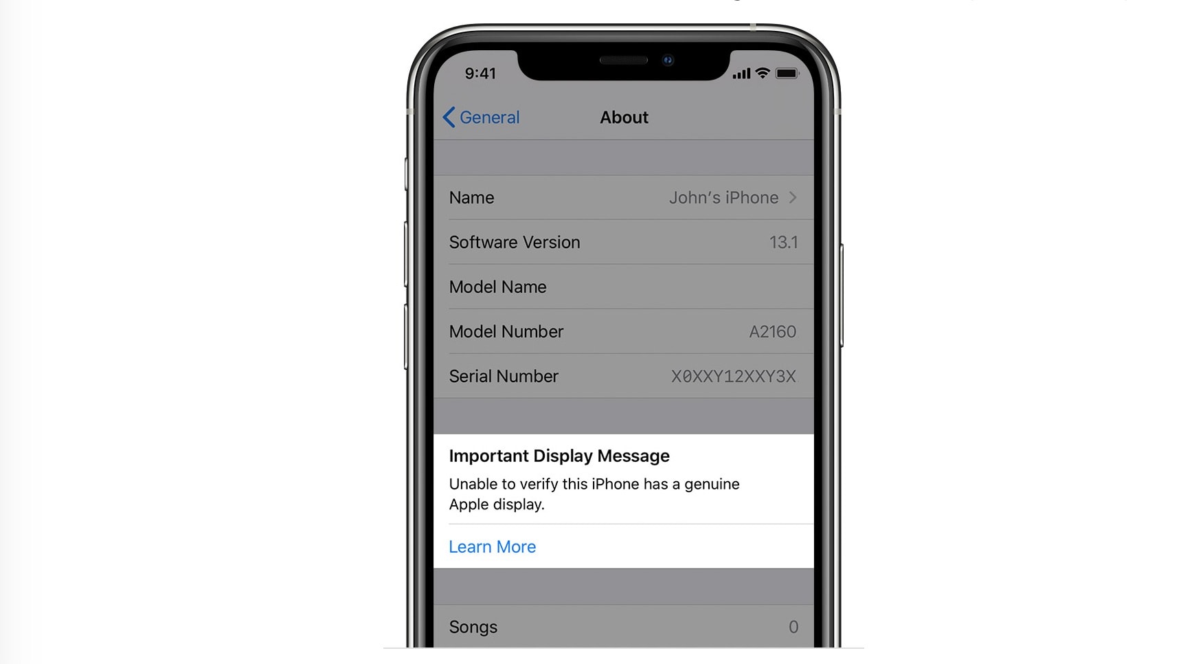 iPhonedisplaywarning