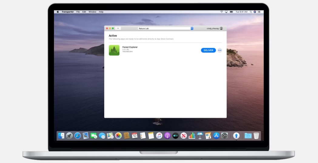 Transporter app in the Mac App Store