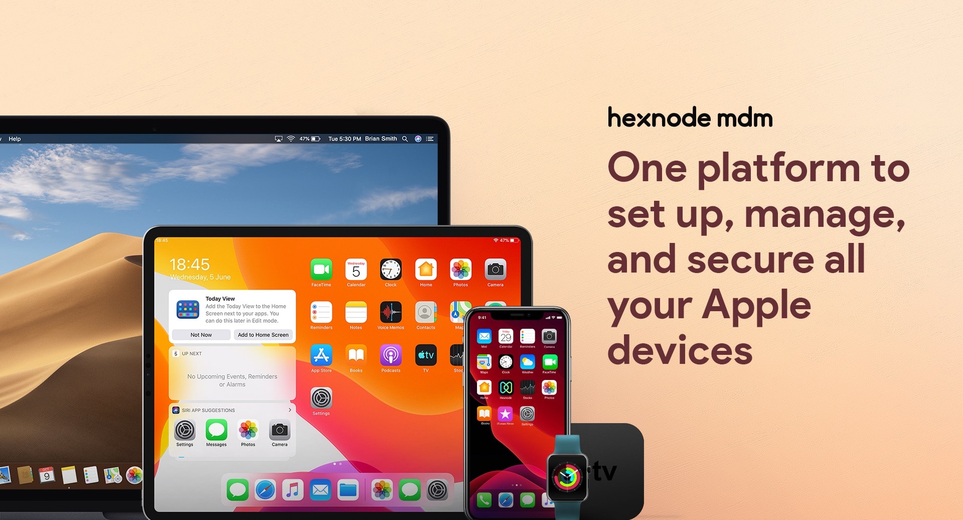 Manage all your organization's Apple devices the easy way.
