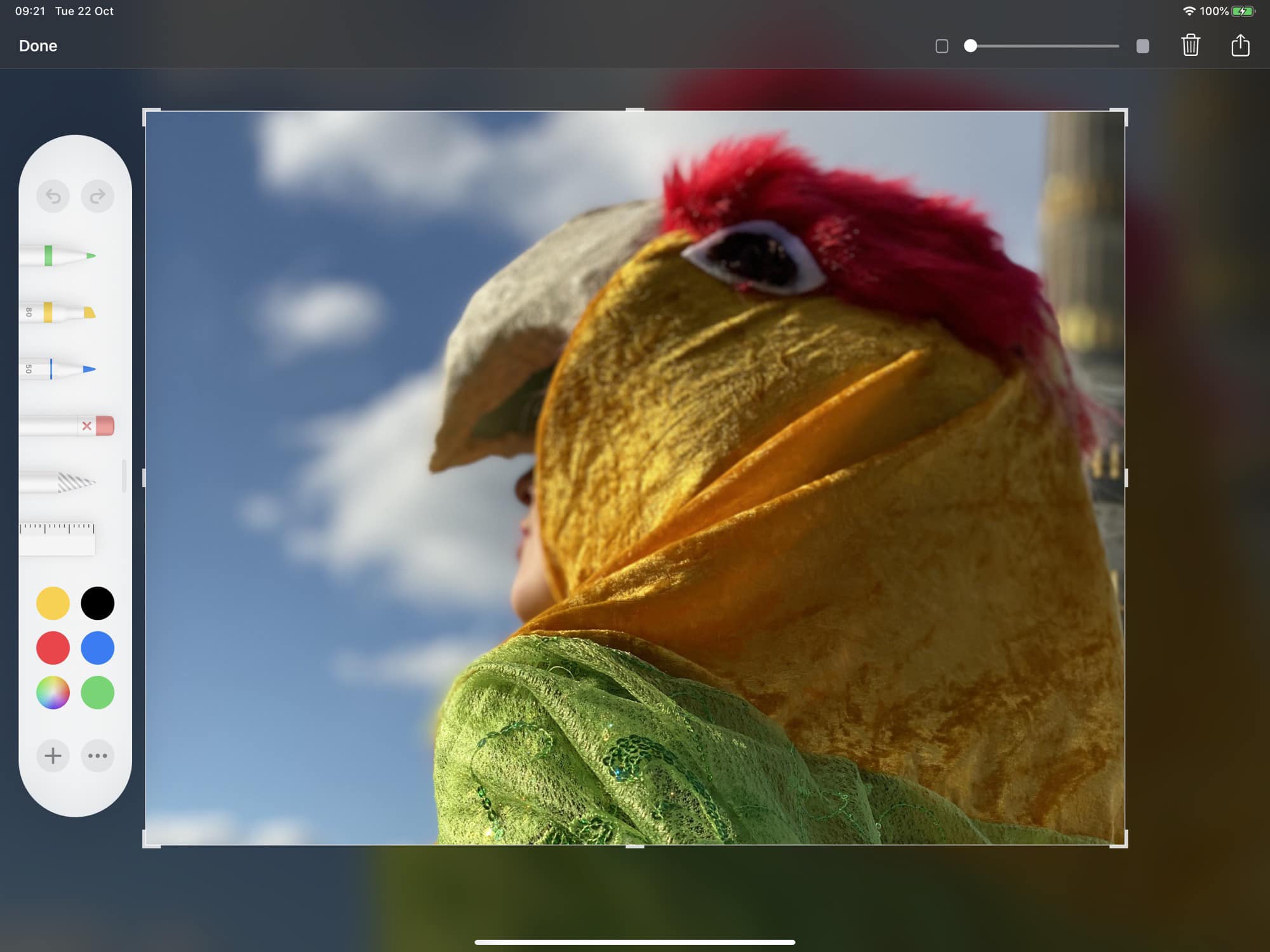 Screenshot markup tools