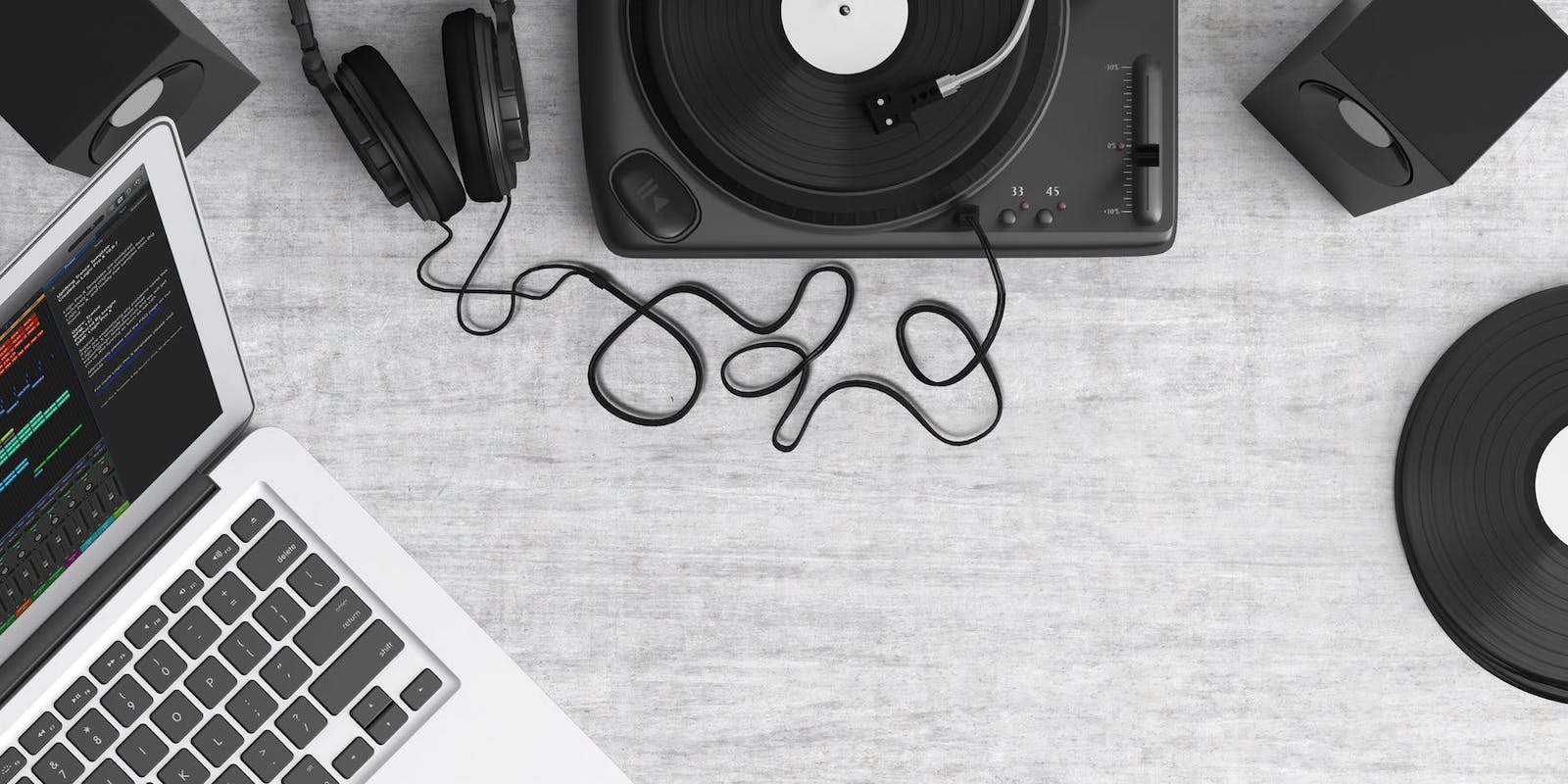 turntable-top-view-audio-equipment-159376
