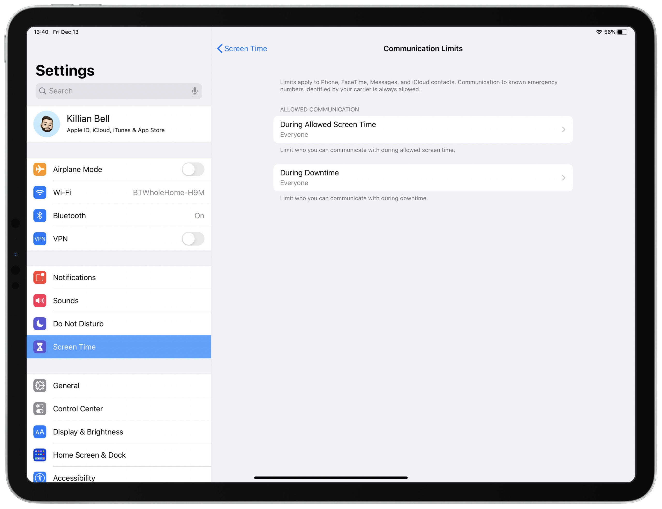 iOS-13-Communication-Limits