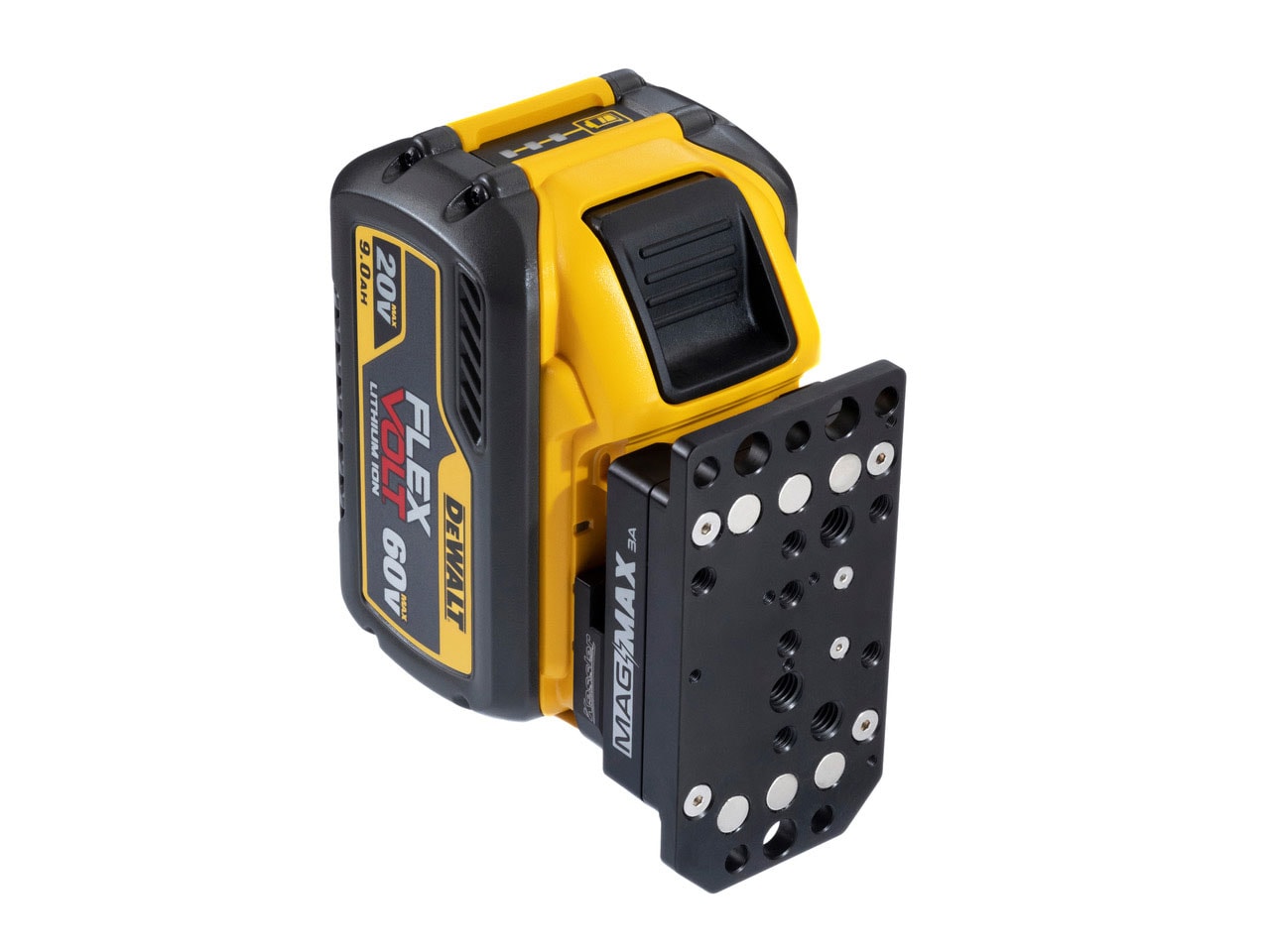 connects to a DeWalt battery