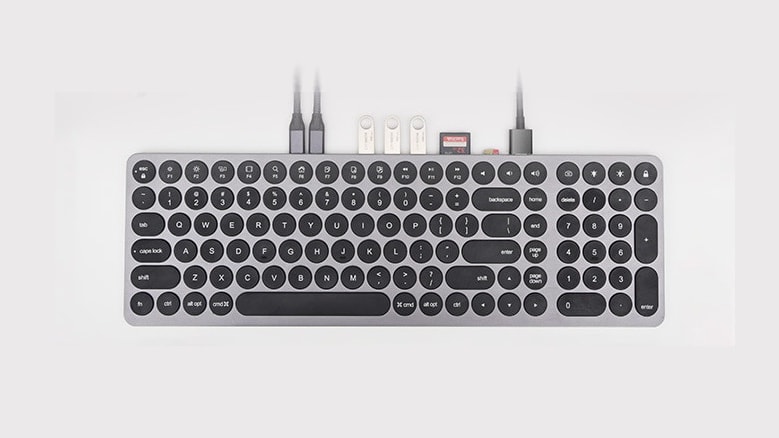 Kolude KD-K1 Keyhub is both keyboard and hub.
