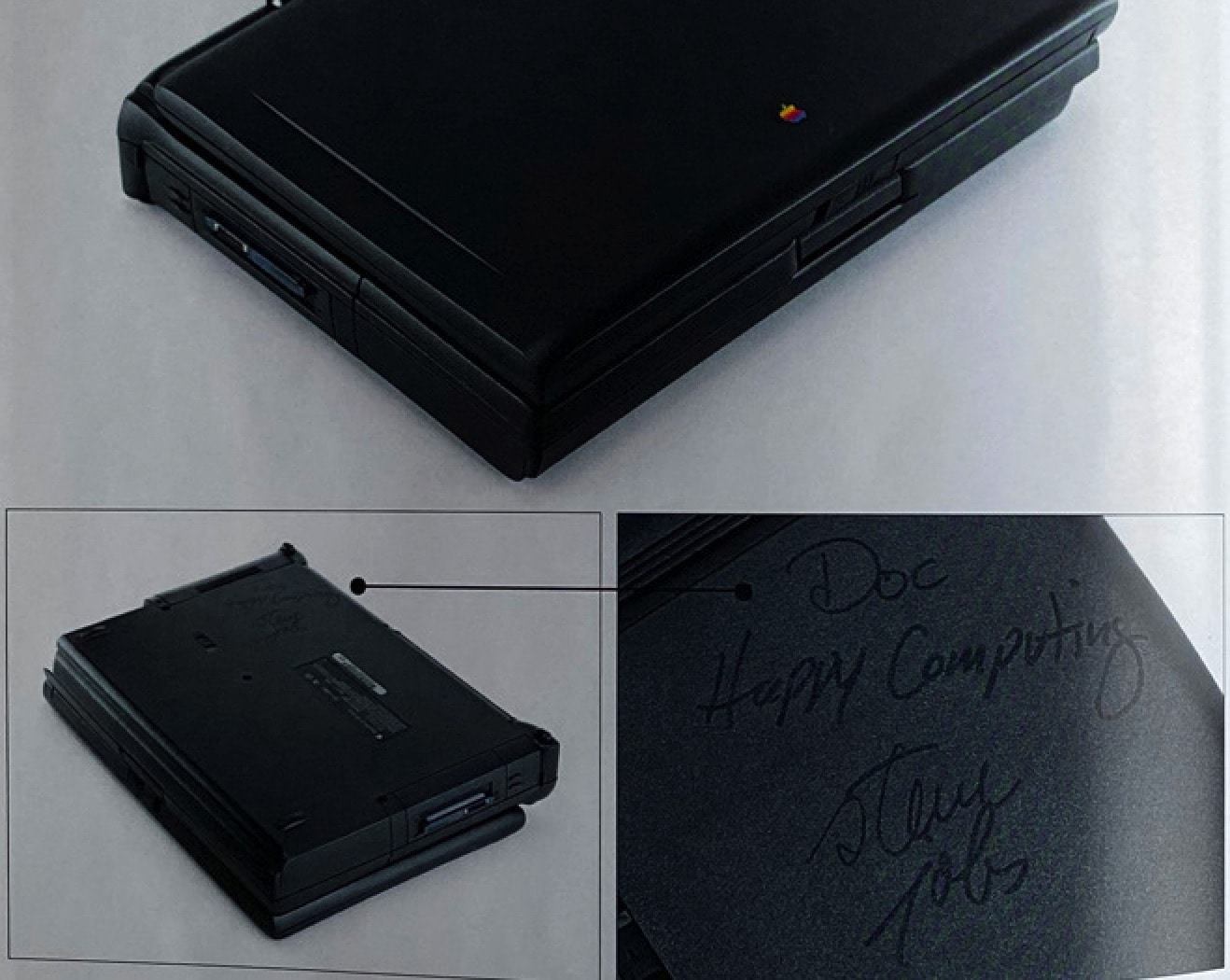 Steve Jobs laptop signed