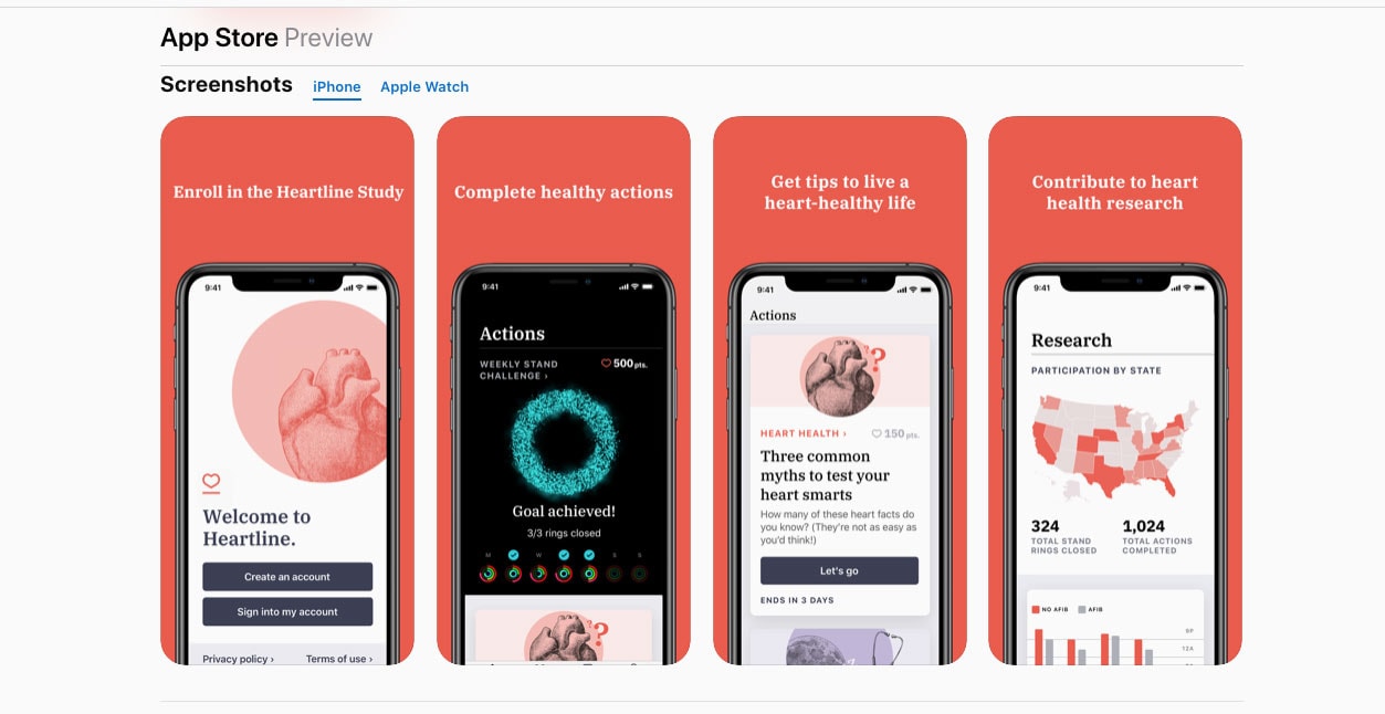 Heartline Study app