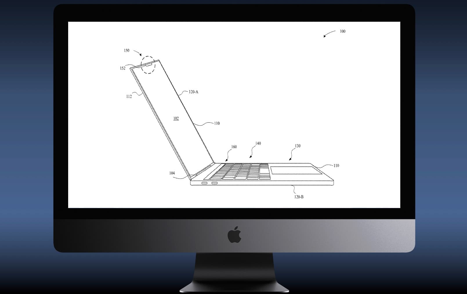 Apple shows what a MacBook with Face ID would look like.