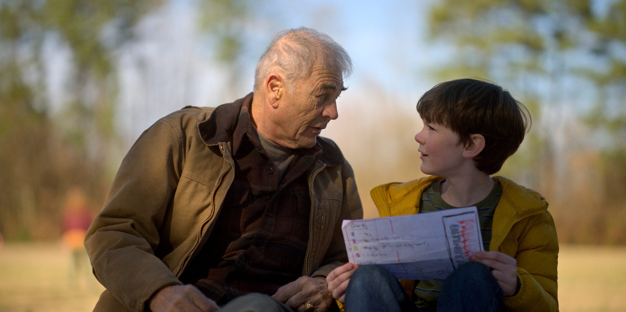 Robert Forster, left, and Tyler Crumley appear in Amazing Stories episode 