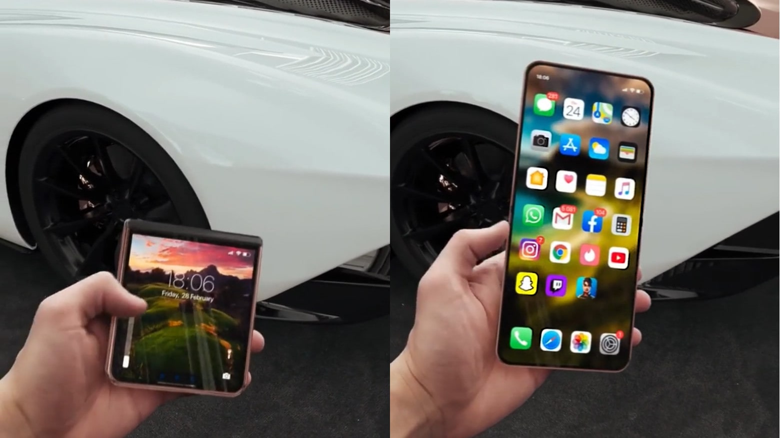 Foldable iPhone concept by Iskander Utebayev
