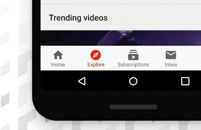 YouTube-Explore-tab