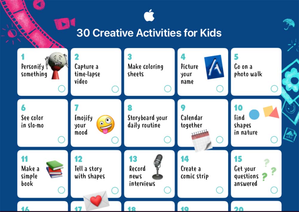 Apple Education creates fun activities