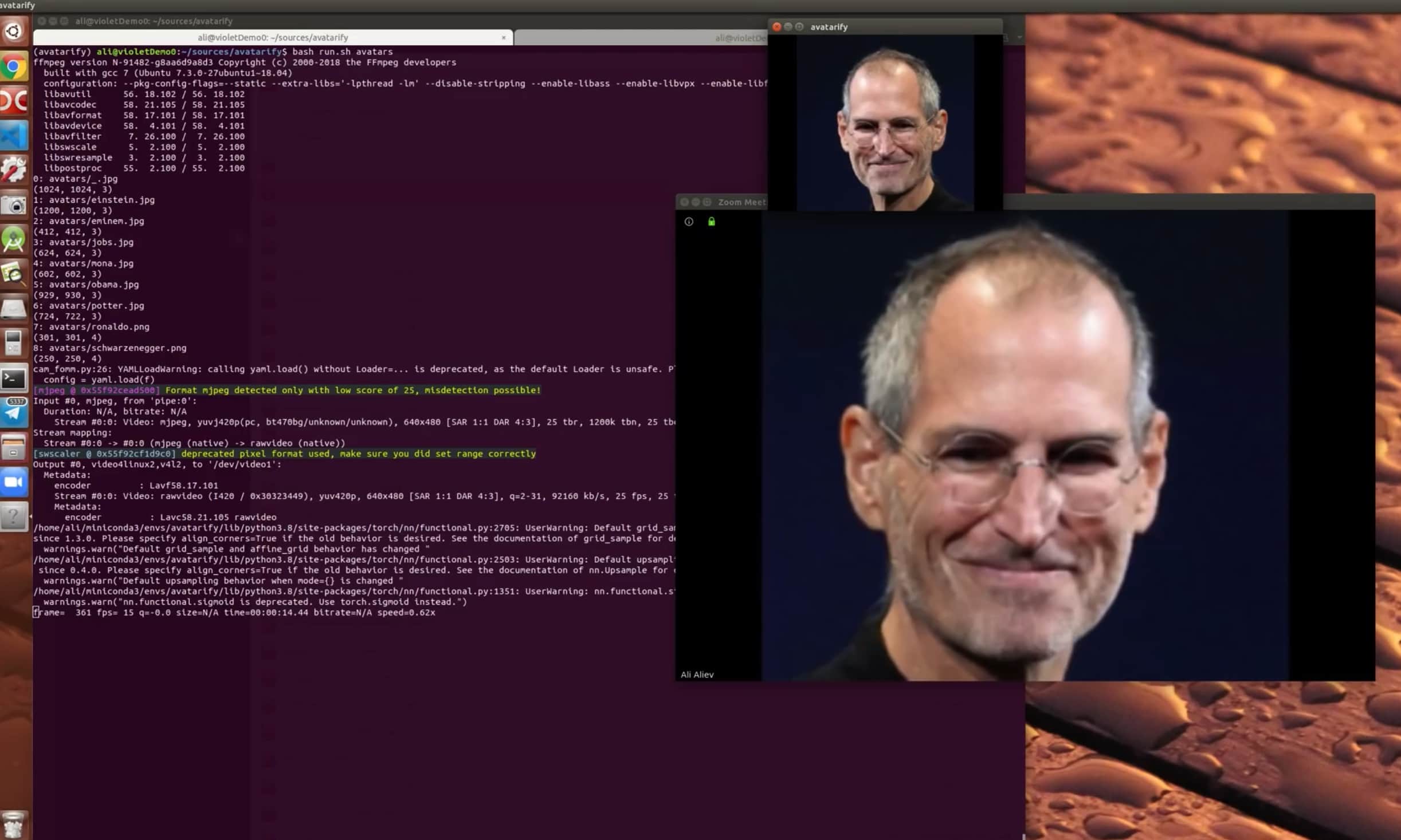 Steve Jobs Zoom call
