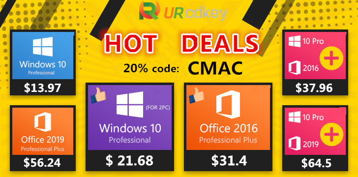 URcdkeys 20% off sale, April 2020