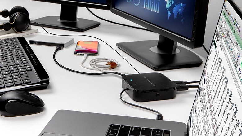 Belkin Thunderbolt 3 Dock Core includes 8 ports.