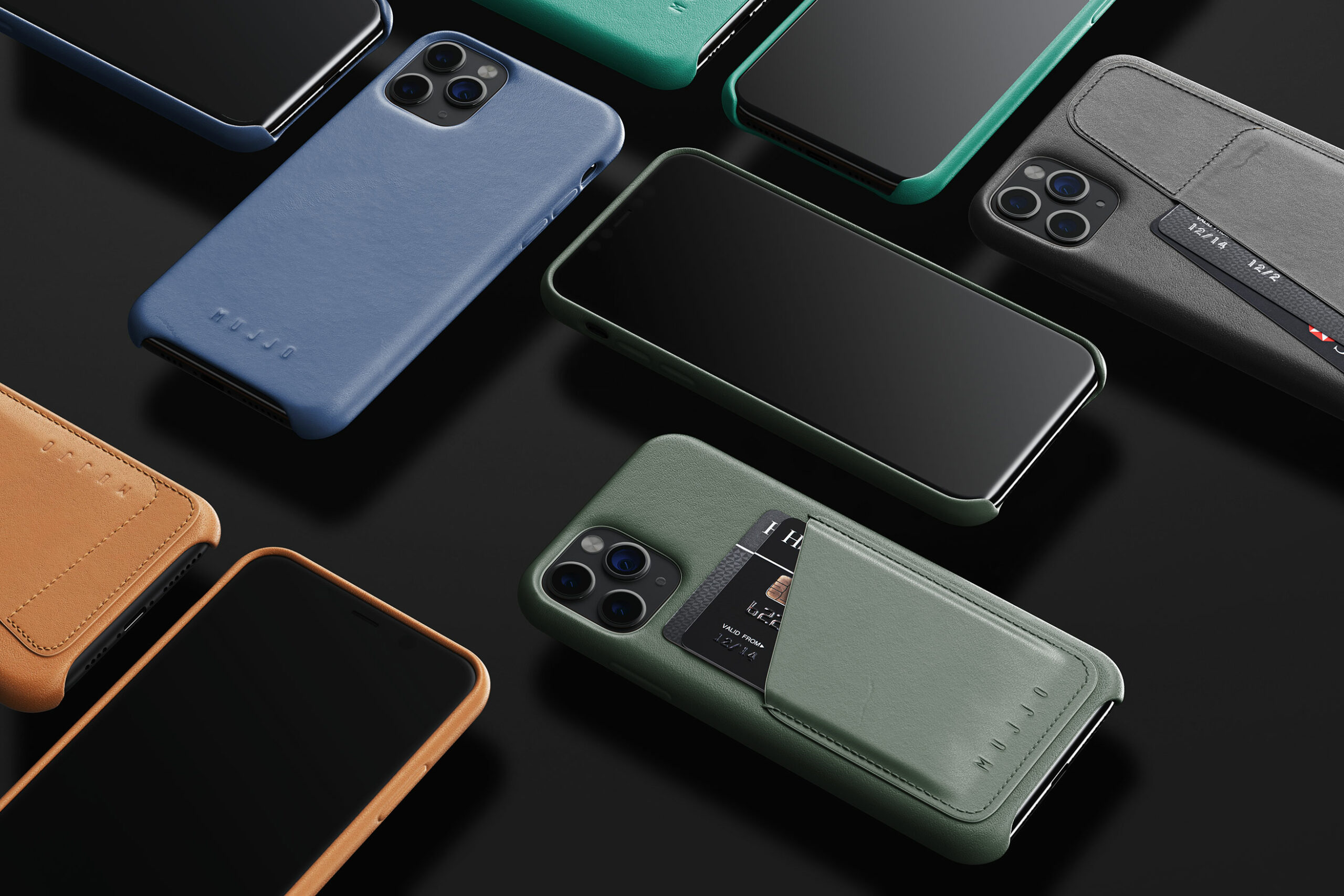 Mujjo full leather wallet case for iPhone 11