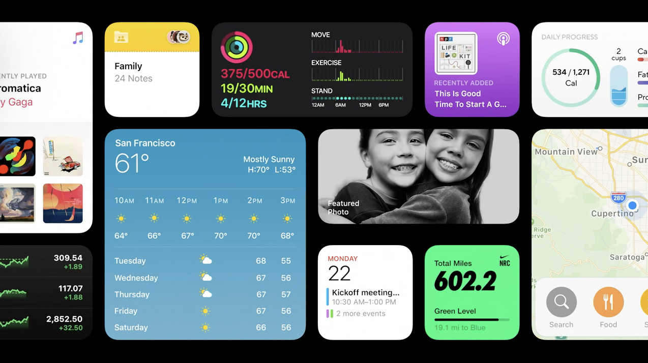 iOS 14 home screen widgets
