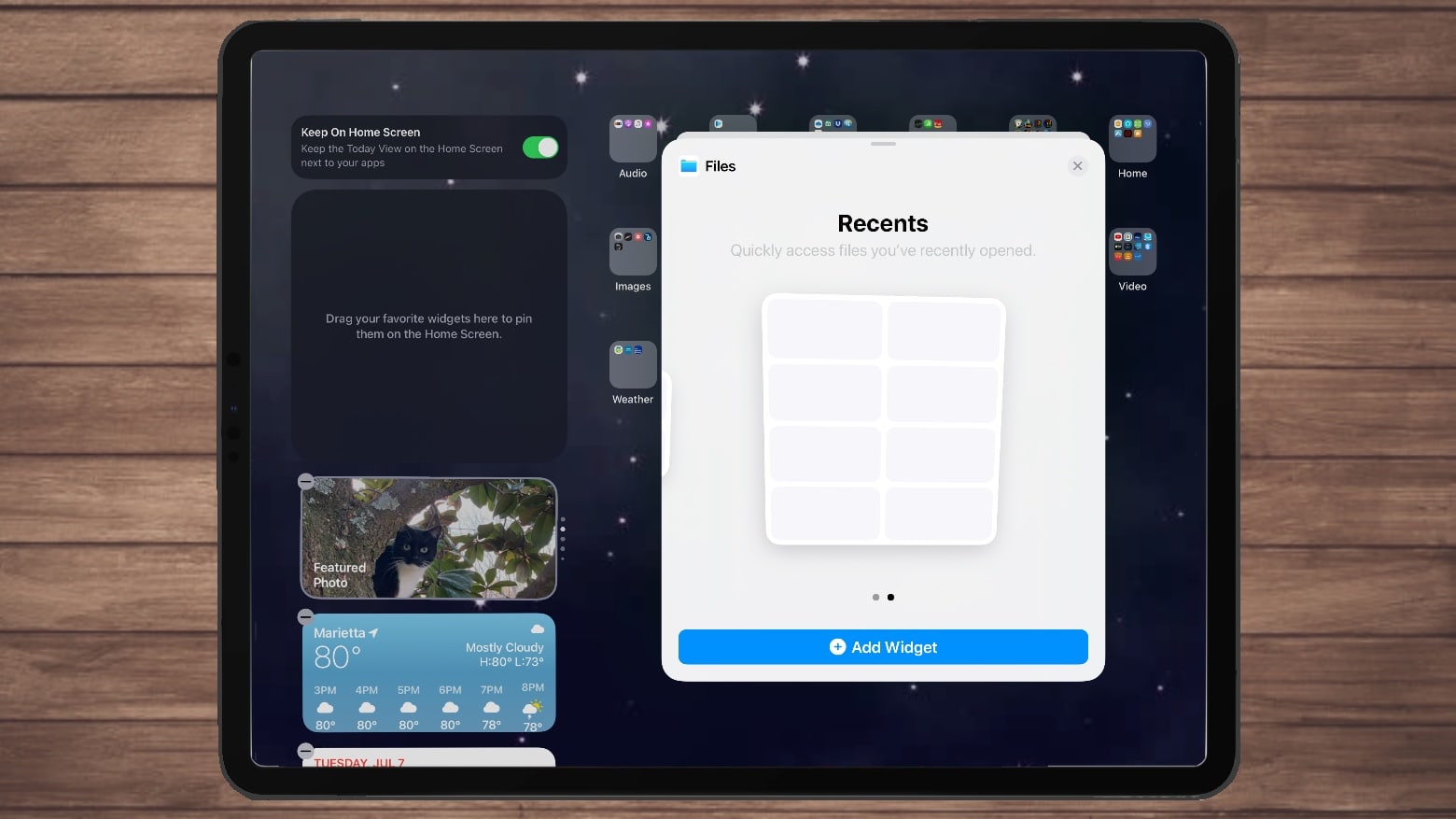 iOS 14 beta 2 adds a Files widget.