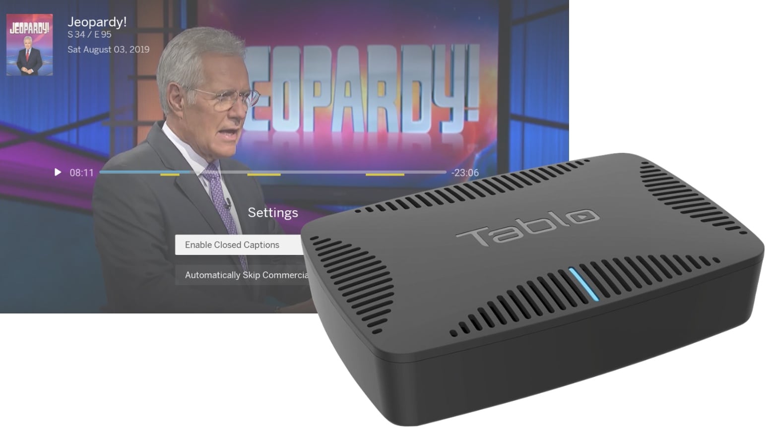 The Tablo QUAD 1TB can hold a crazy amount of TV shows
