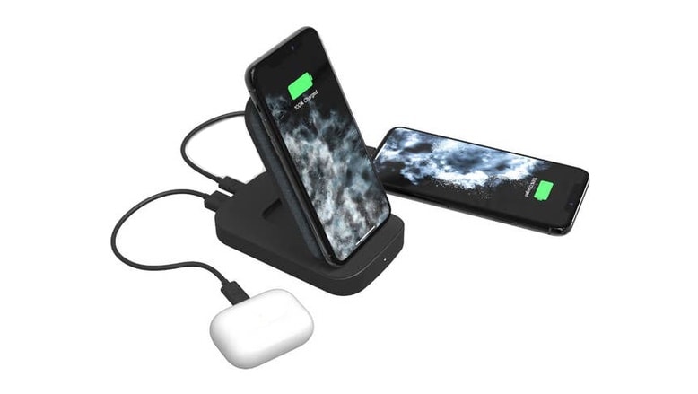 Mophie Powerstation Wireless Stand with iPhone and Airpods