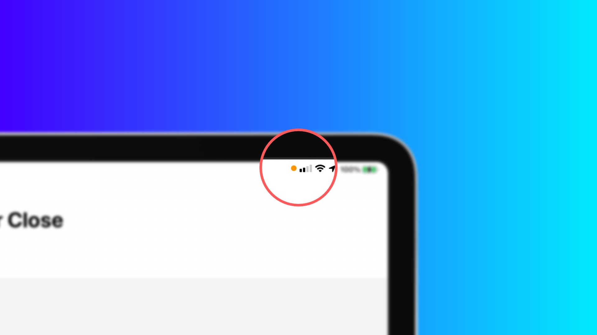 What green and orange dots mean on iPhone and iPad with iOS 14