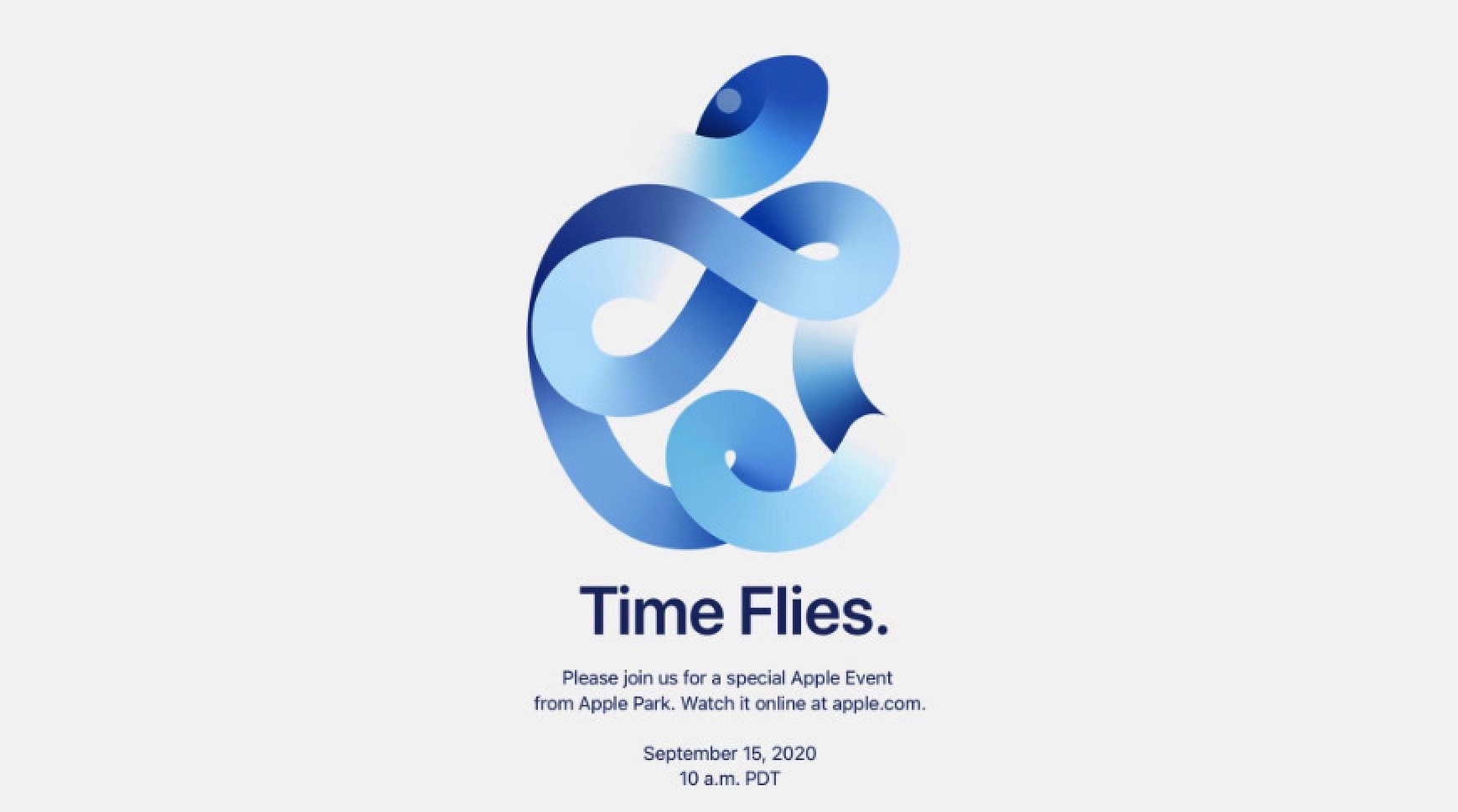 Apple event on September 15: Coming soon to a screen near you.