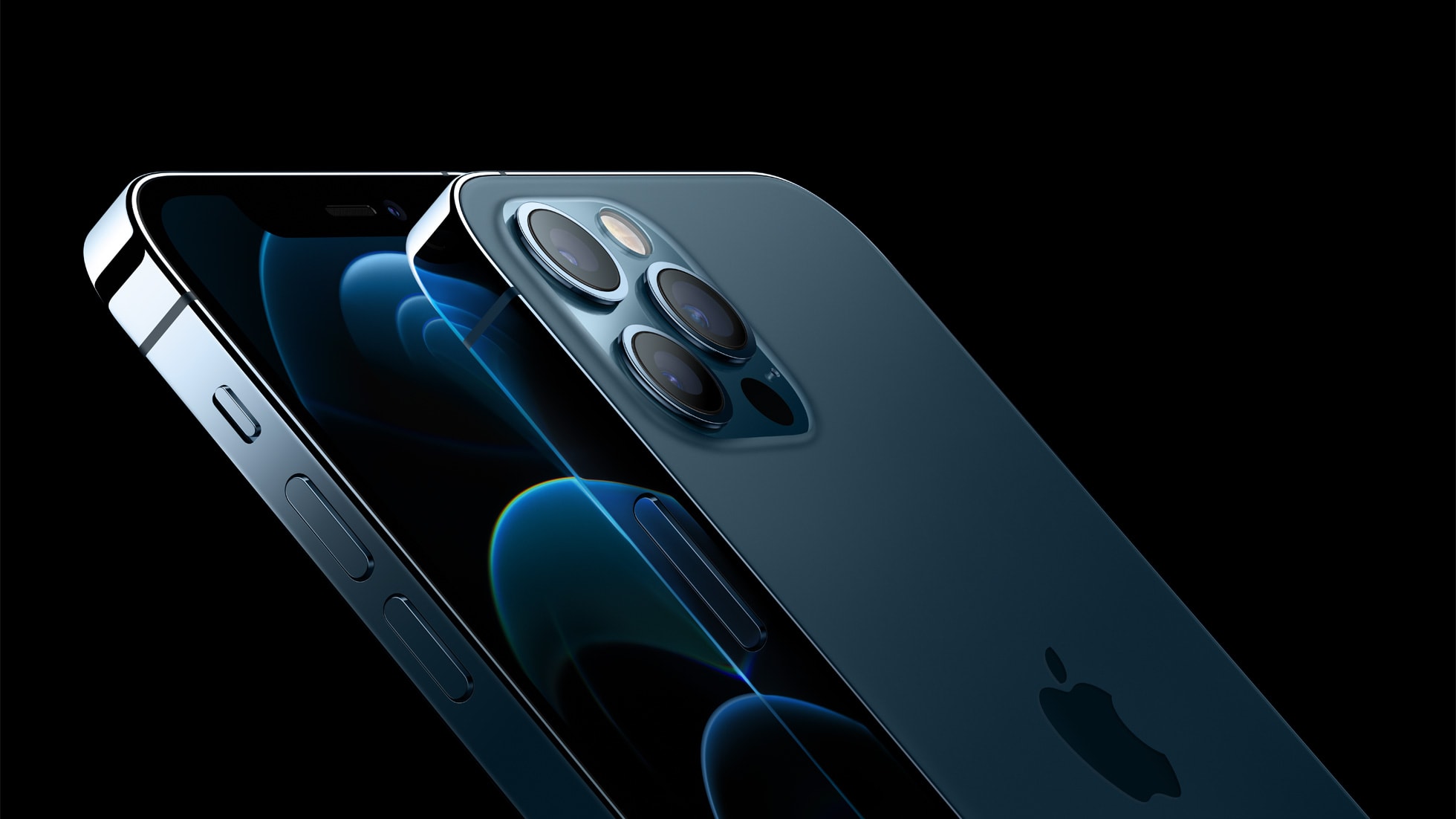 iPhone 12 Pro in Pacific blue