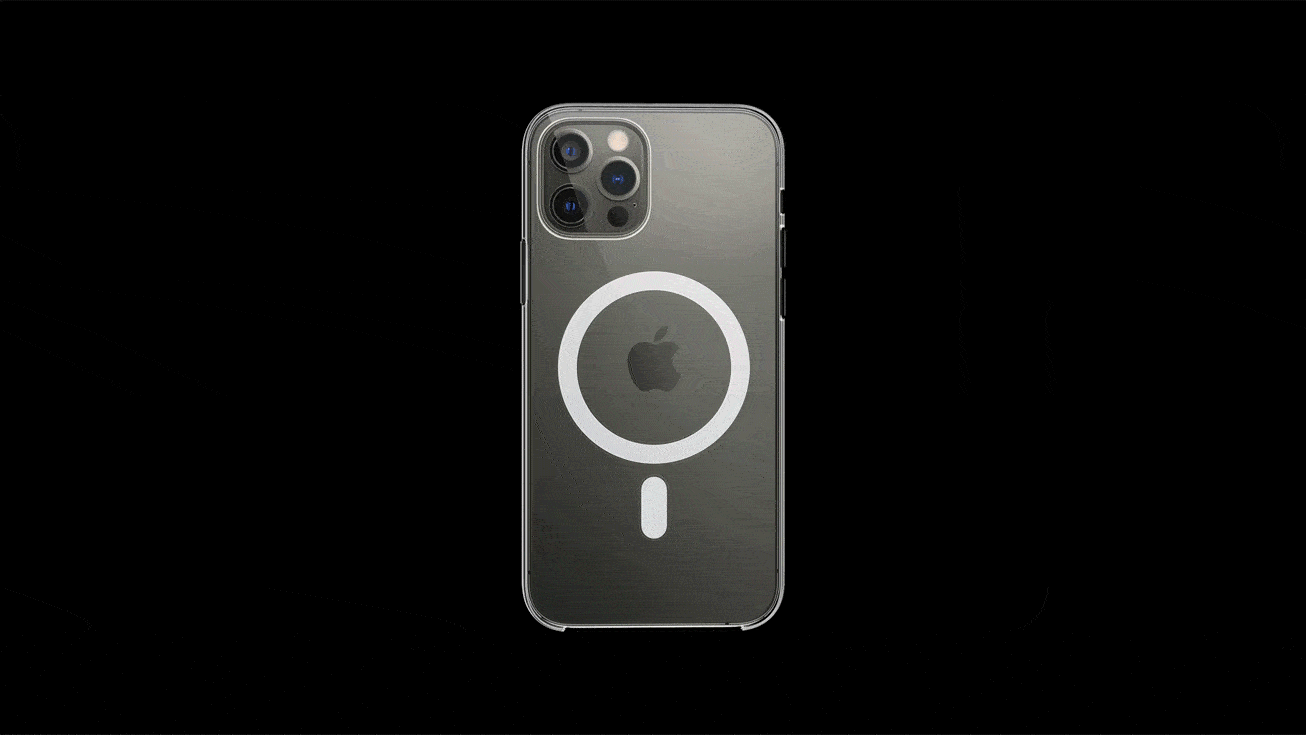 MagSafe on iPhone 12 Pro GIF