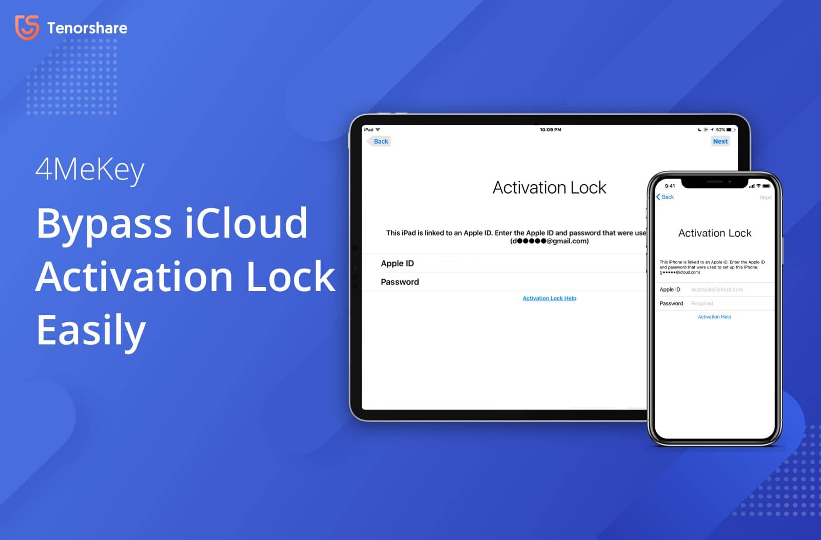 Tenorshare 4MeKey easily bypasses your iOS device's iCloud activation lock.