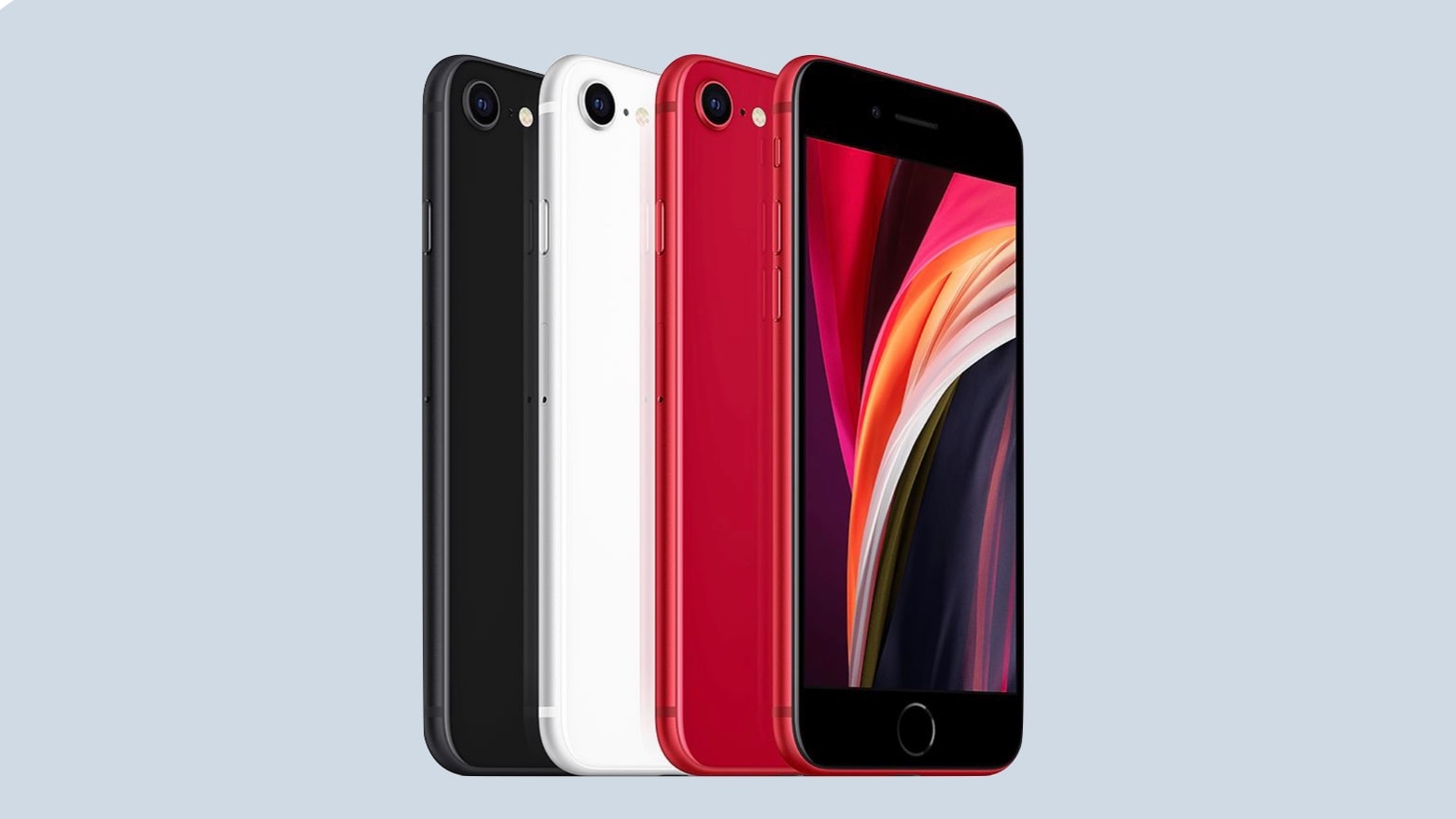 The budget 2020 iPhone SE comes in a range of colors.
