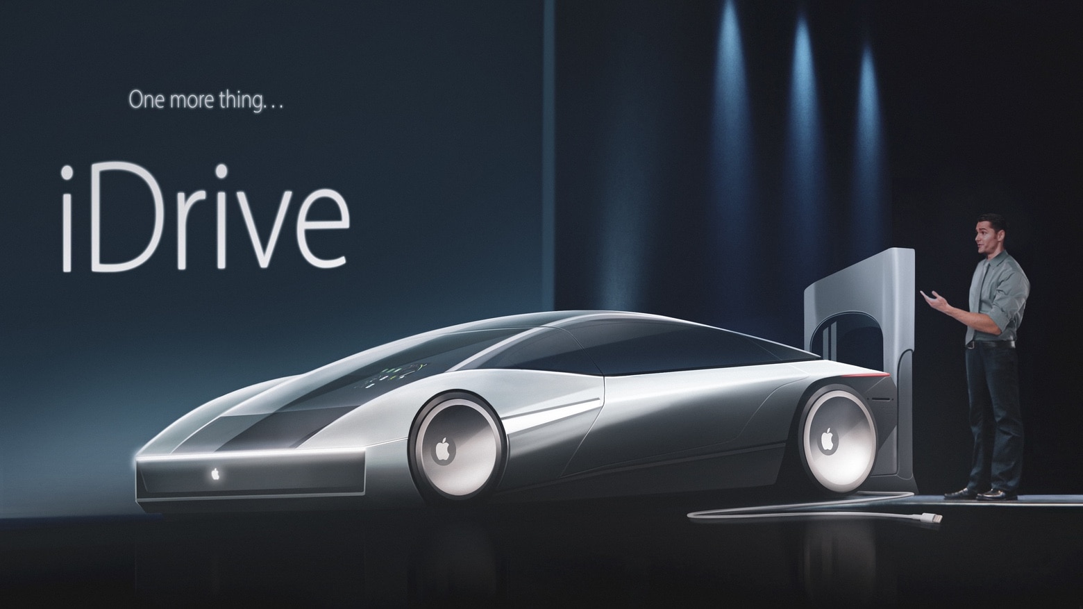 An Apple Car as imaged by ‘ Vanarama.’