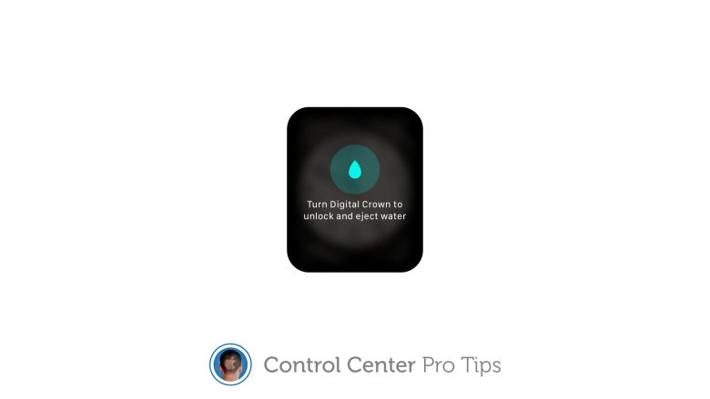 Clear water from Apple Watch