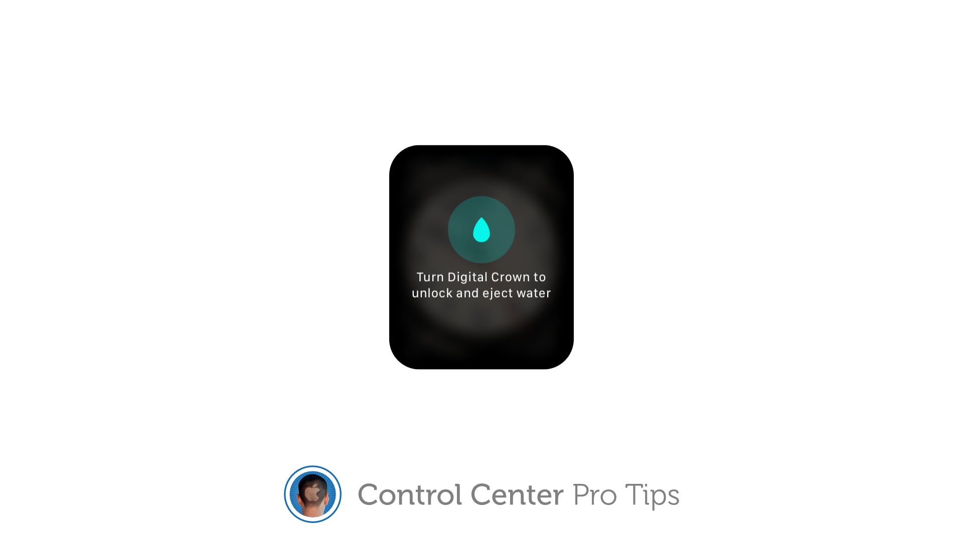 Clear water from Apple Watch