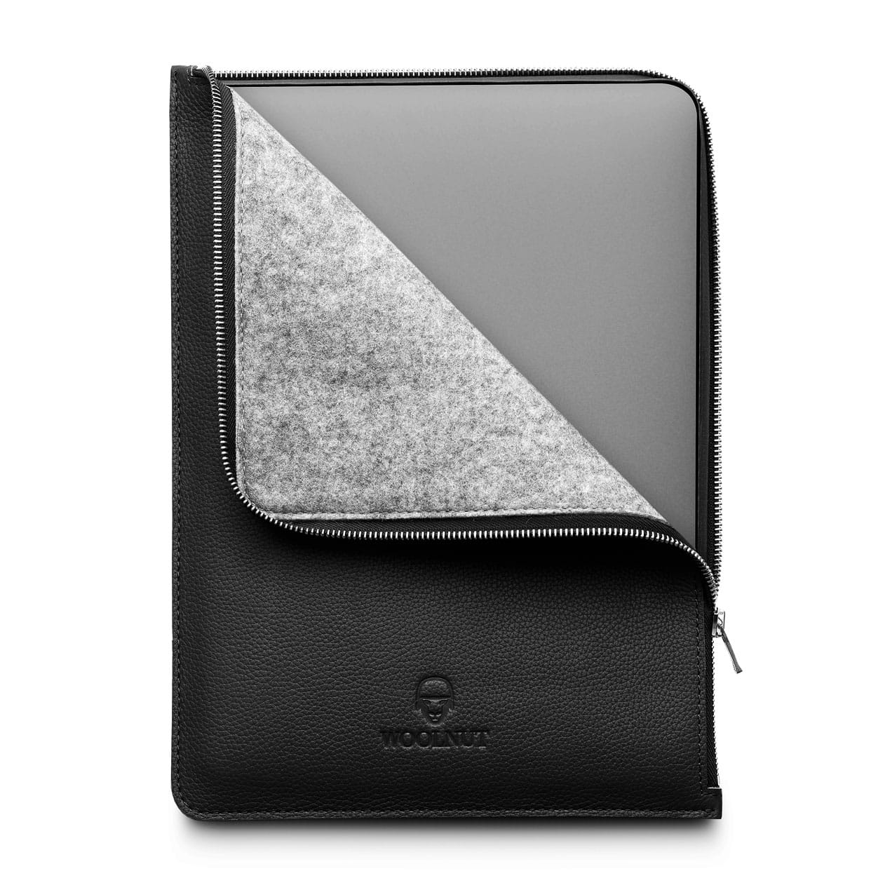 Woolnut MacBook Folio giveaway: A European delight: Scandinavian leather outside, German felted wool inside.