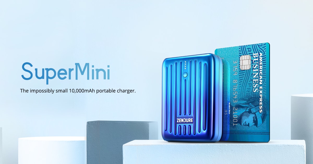 Zendure SuperMini battery pack giveaway: The SuperMini is smaller than a credit card.
