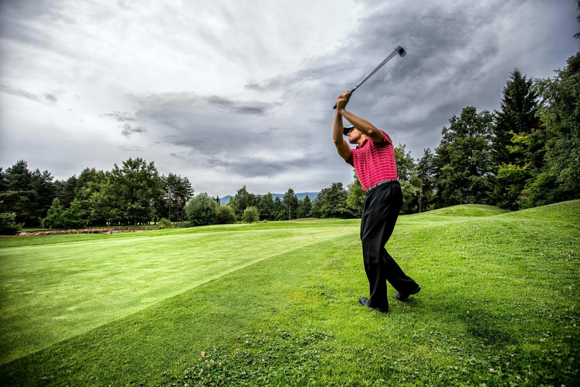 If he likes to hit the greens, he'll love this PhiGolf golf simulator.