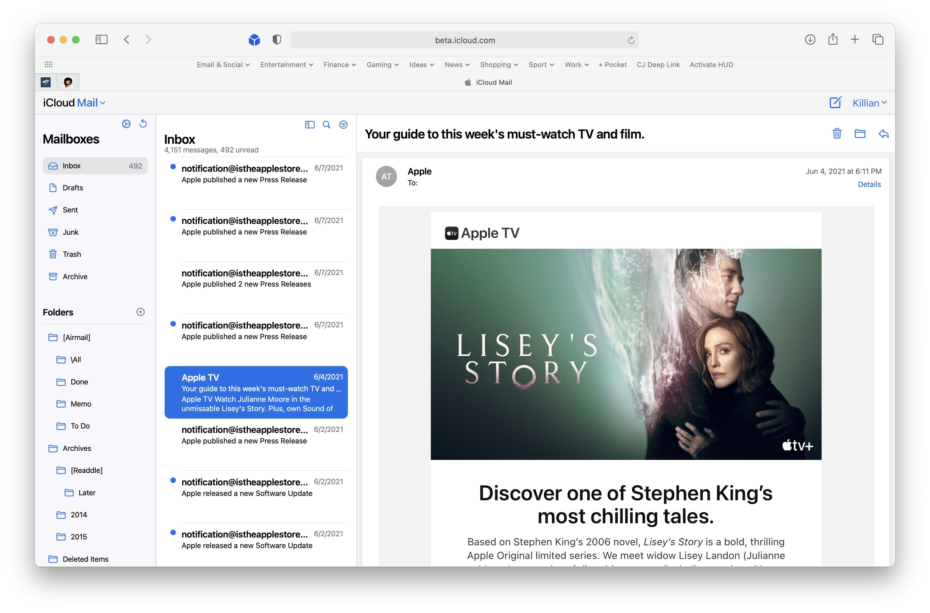 iCloud Mail gets a new look