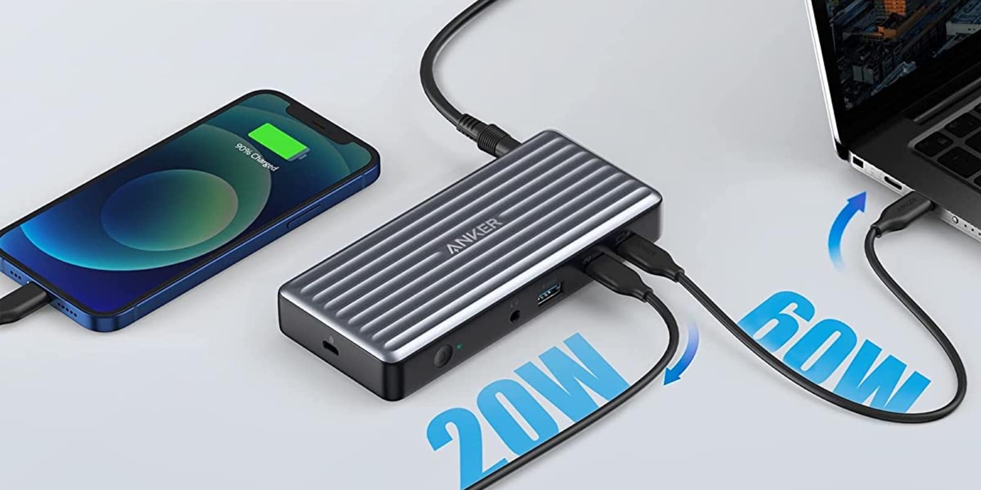 The new Anker PowerExpand 9-in-1 USB-C PD Dock offers 60W of charging power.