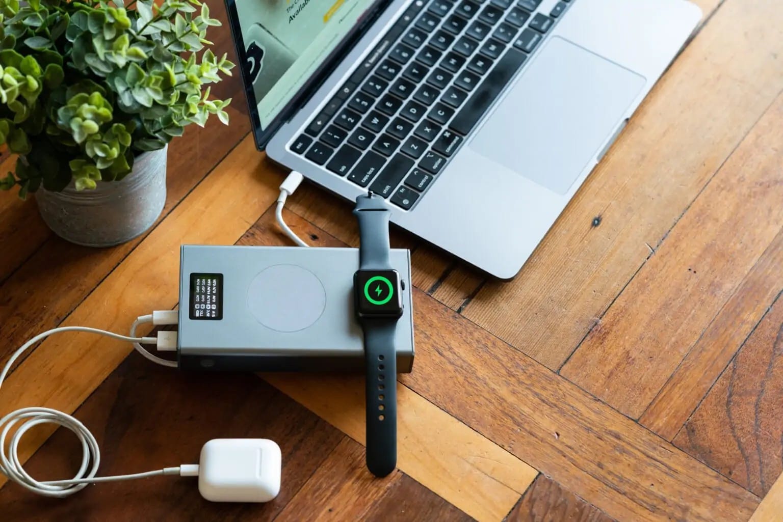 The MagSafe-compatible Chargeasap Flash Pro Plus power bank can charge up to six Apple devices at once.