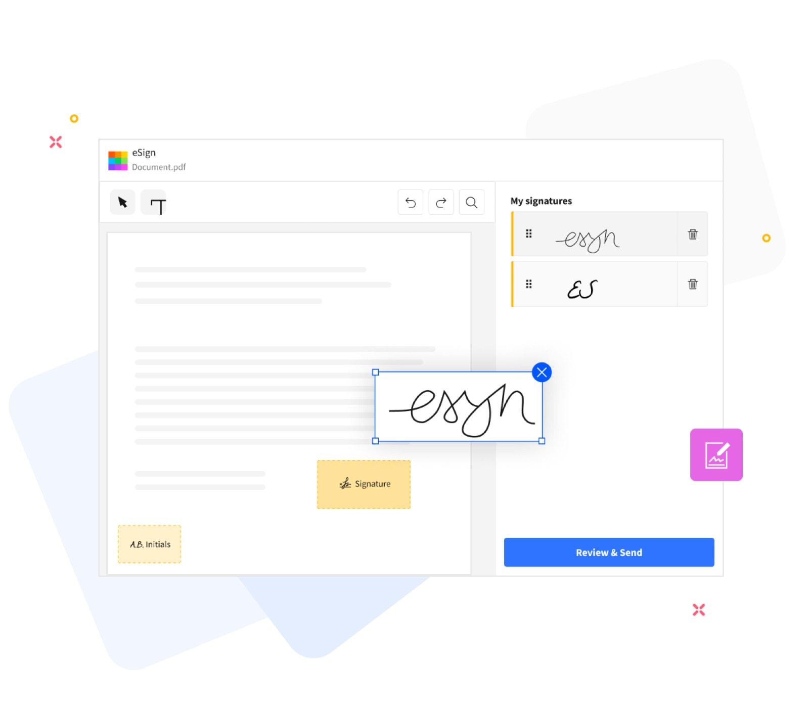 Smallpdf's eSign PDF tool helps you sign and save documents.